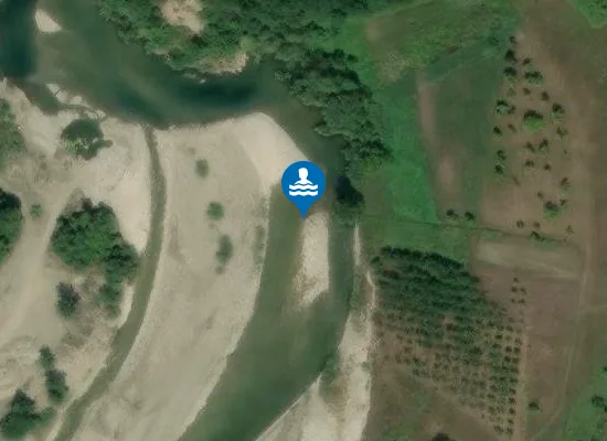 Satellite image of Plaža Lukin fir