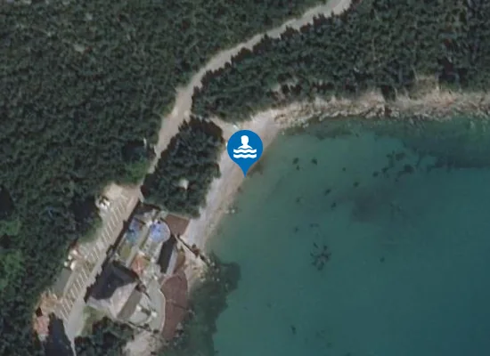 Satellite image of Almara beach