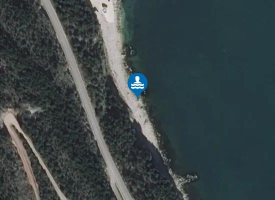 Satellite image of Nudist beach