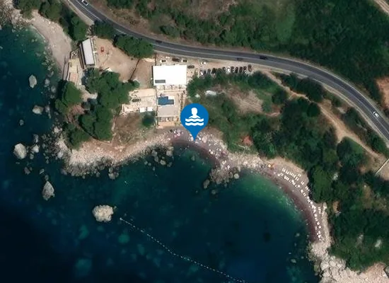 Satellite image of Crvena plaža