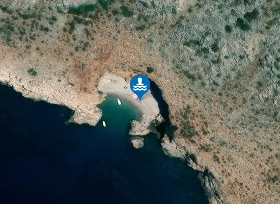 Satellite image of Crvena Stijena