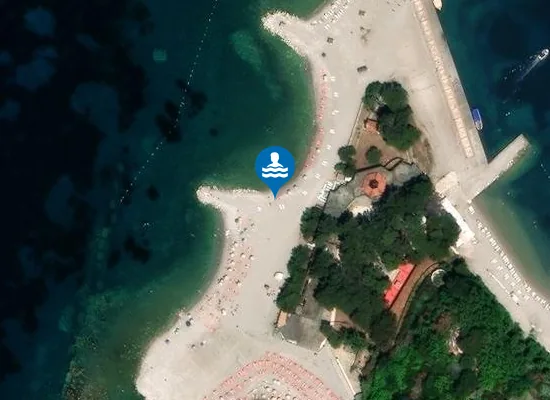 Satellite image of Plaža Hawaii (5A)