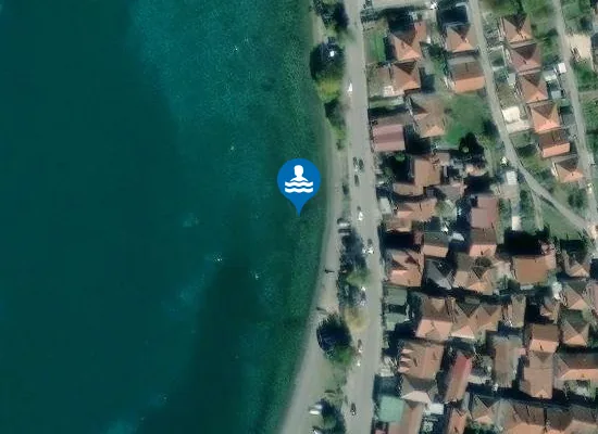 Satellite image of Peshtani Beach