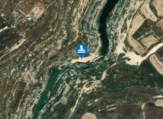 Satellite image of Wied il-Għasri