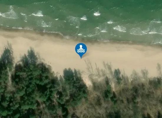 Satellite image of plaża nudystów