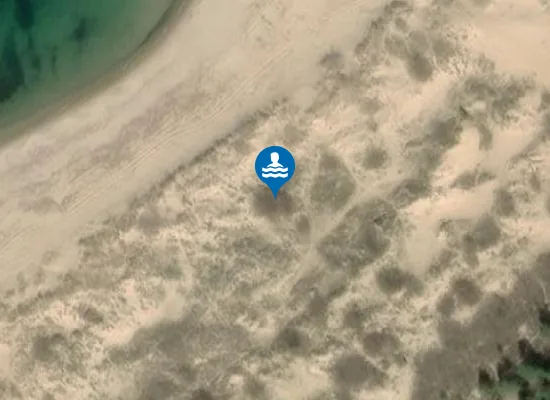 Satellite image of plaża nudystów