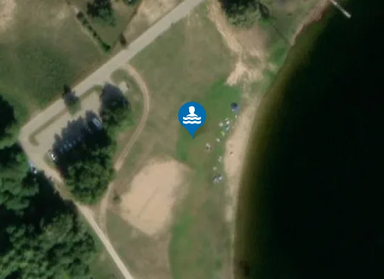 Satellite image of Plaża gminna w Szeligach