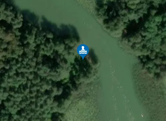 Satellite image of dzika plaża