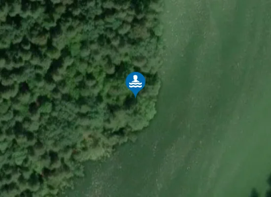Satellite image of dzika plaża