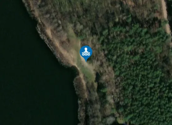 Satellite image of Trzecia Plaża