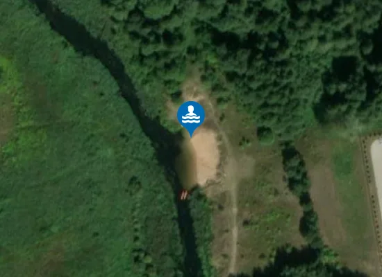 Satellite image of Żółte Piaski