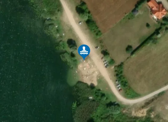 Satellite image of Plaża gminna w Siedliskach