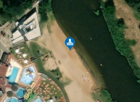 Satellite image of plaża w Uniejowie