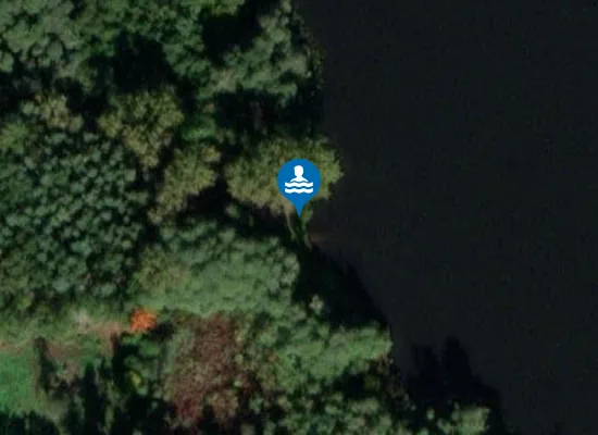Satellite image of Dzika Plaża nad Jeziorem Chodeckim