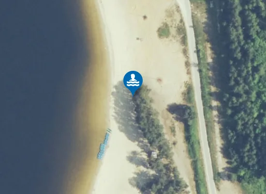 Satellite image of Plaża Chańcza