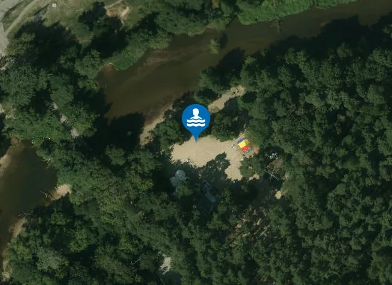 Satellite image of Plaża Miejska Otwock