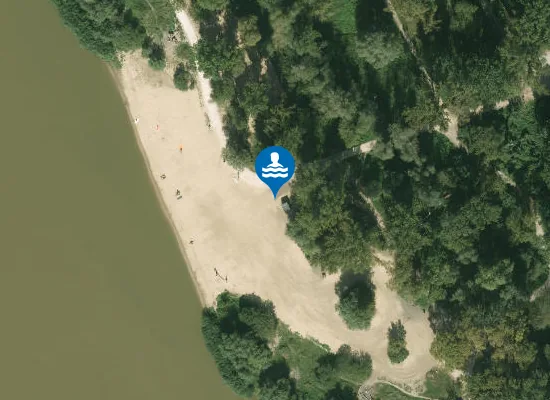 Satellite image of Plaża Saska