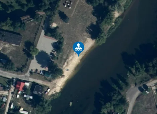 Satellite image of Kąpielisko miejskie Stacja Pilica