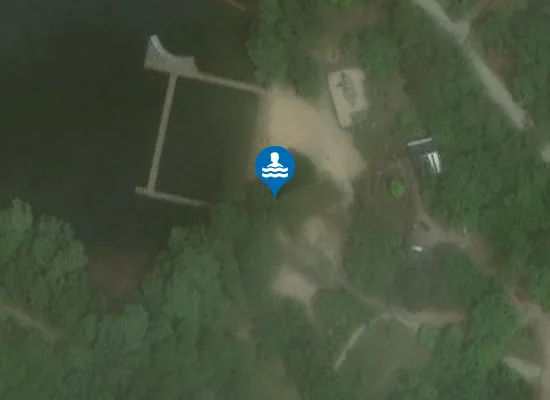 Satellite image of Plaża Zalesie k. Torunia