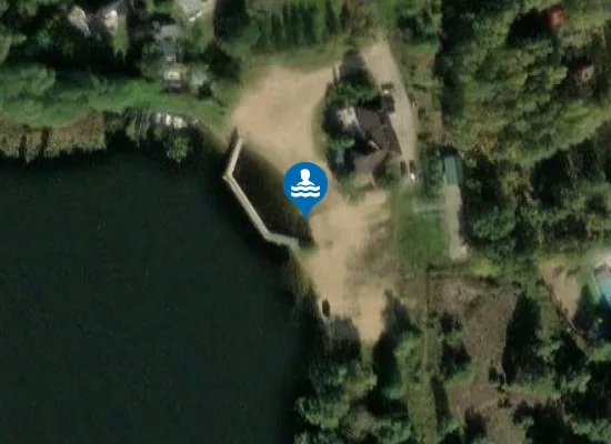 Satellite image of Plaża Jezioro Grodno