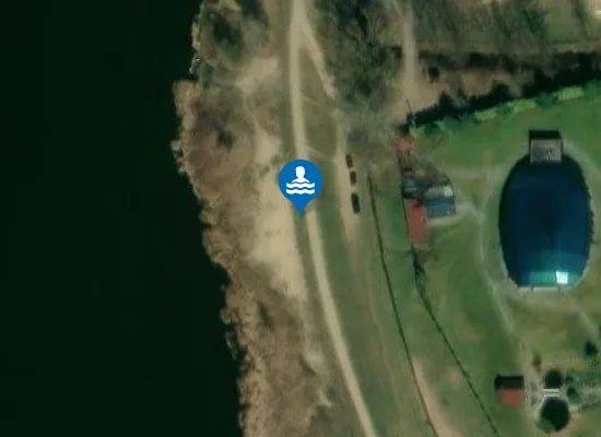 Satellite image of Dzika Plaża Myszyniec