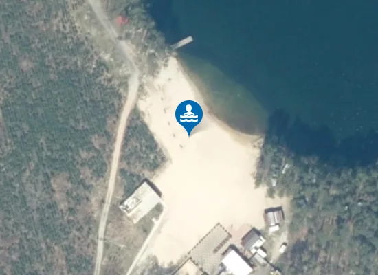 Satellite image of Plaża Srebrne Jezioro