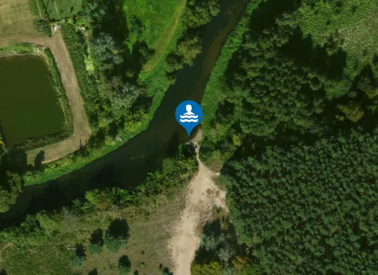 Satellite image of Dzika Plaża