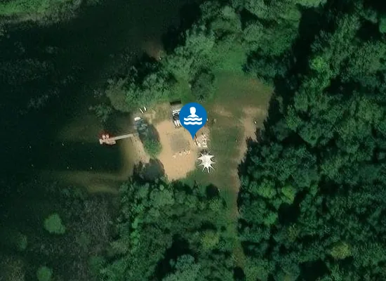 Satellite image of Przystań Siewierz