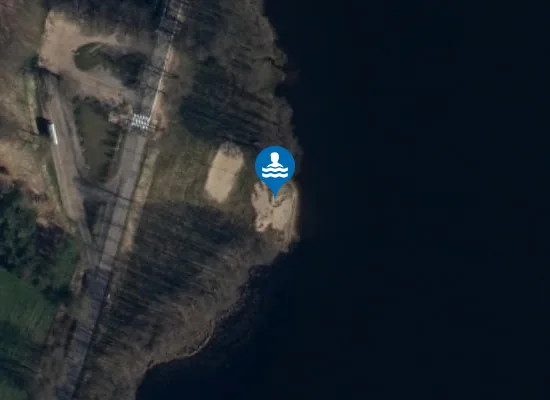 Satellite image of Plaża gminna w Borzestowie