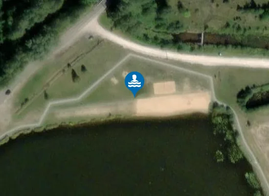 Satellite image of Plaża na Miłej