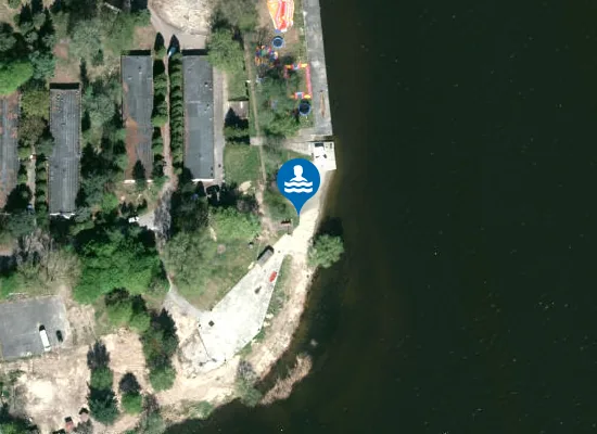 Satellite image of Plaża miejska nad Jeziorem Rybnickim