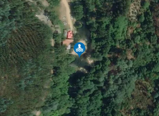 Satellite image of Praia Fluvial do Pêgo Escuro