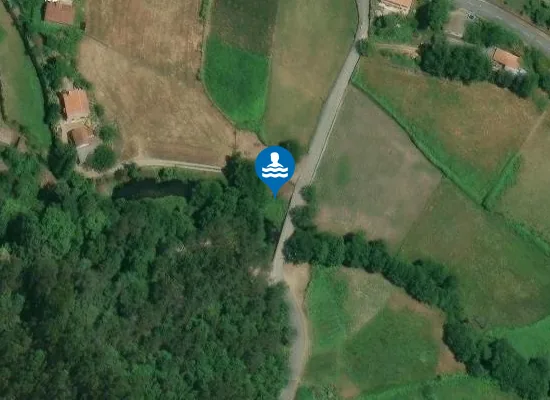 Satellite image of Praia Fluvial de Casaldate