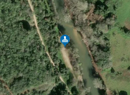 Satellite image of Praia Fluvial do Caldeirão
