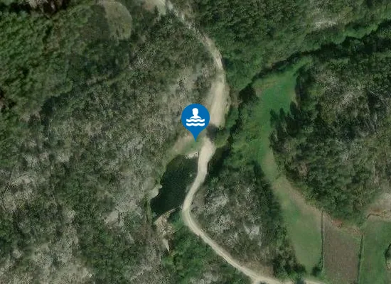 Satellite image of Praia Fluvial do Teixo ou das Dornas