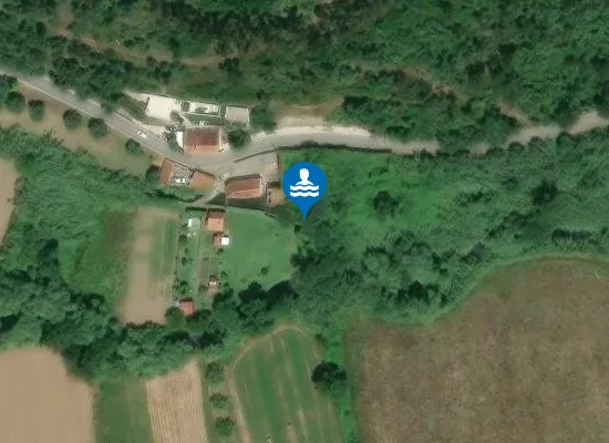 Satellite image of Praia fluvial dos Novos