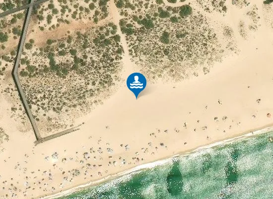 Satellite image of Praia das Primas