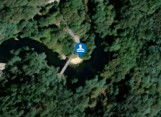 Satellite image of Praia Fluvial do Cortez