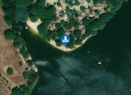 Satellite image of Praia Fluvial do Pintadinho