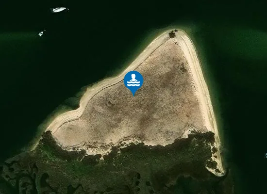 Satellite image of Praia dos Tesos