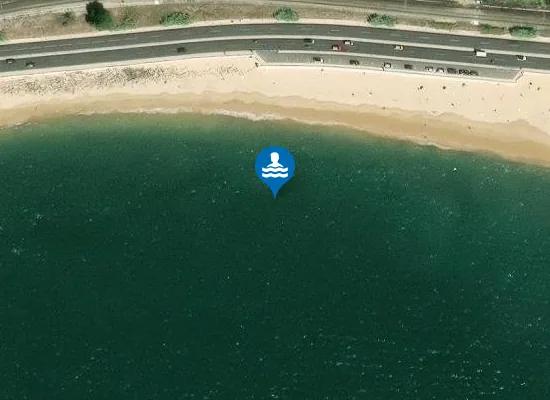 Satellite image of Praia do Lagoal