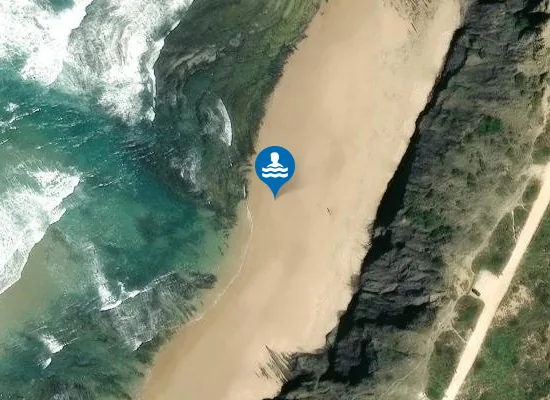 Satellite image of Praia de Coelha