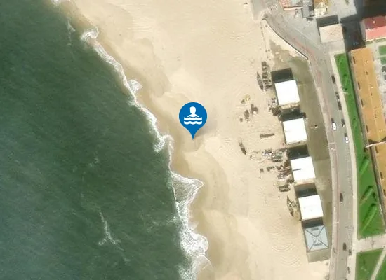 Satellite image of Praia dos Pescadores