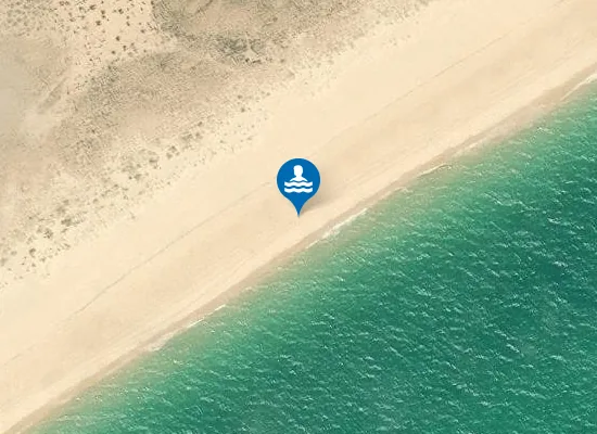 Satellite image of Praia do Barril
