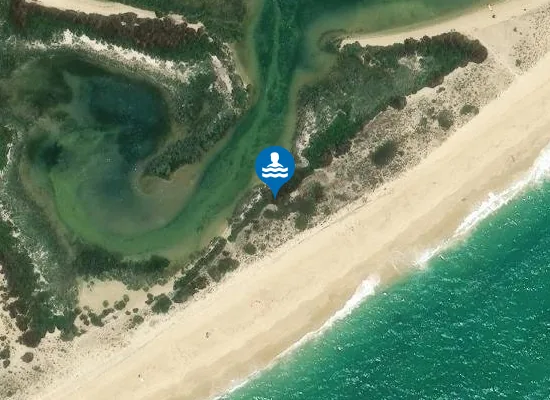 Satellite image of Praia da Fuseta-Mar