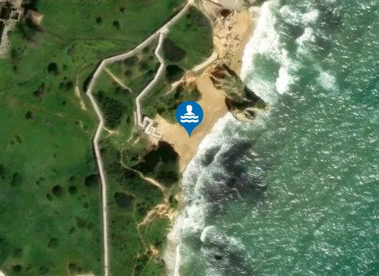 Satellite image of Praia do Pinhão