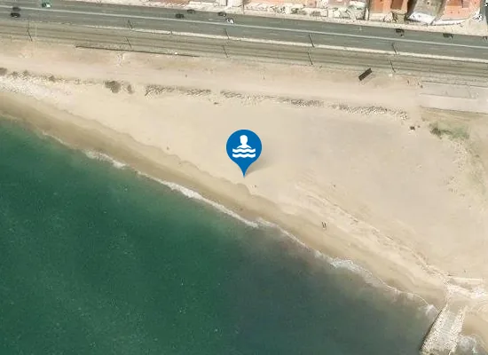 Satellite image of Praia do Dafundo