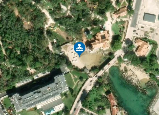 Satellite image of Praia de Santa Marta