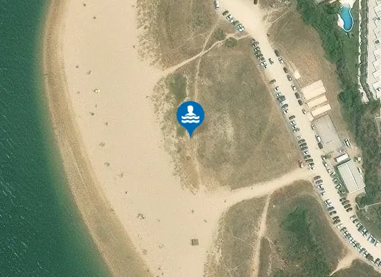 Satellite image of Praia da Angrinha