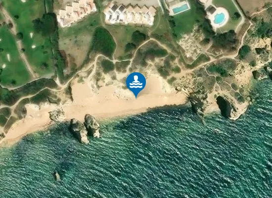 Satellite image of Praia dos Beijinhos